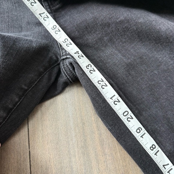 J. McLaughlin women’s aiko wide leg crop stretch high rise jeans black - Picture 4 of 7